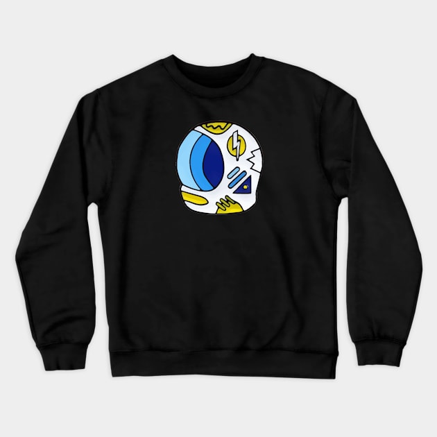 Austronaut Helmet Crewneck Sweatshirt by alexwestshop